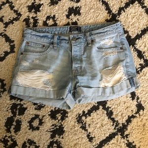 Low Rise Boyfriend Shorts
